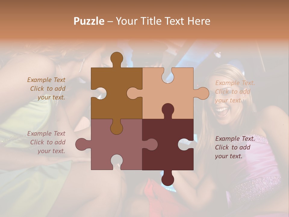 American Beautiful Girl PowerPoint Template