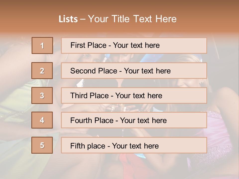 American Beautiful Girl PowerPoint Template