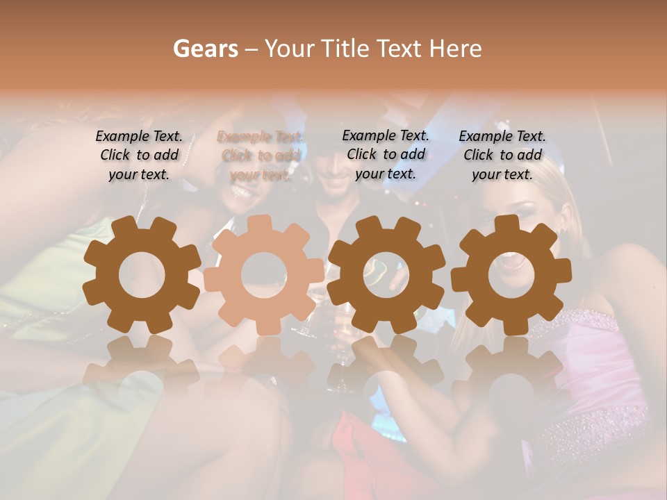 American Beautiful Girl PowerPoint Template