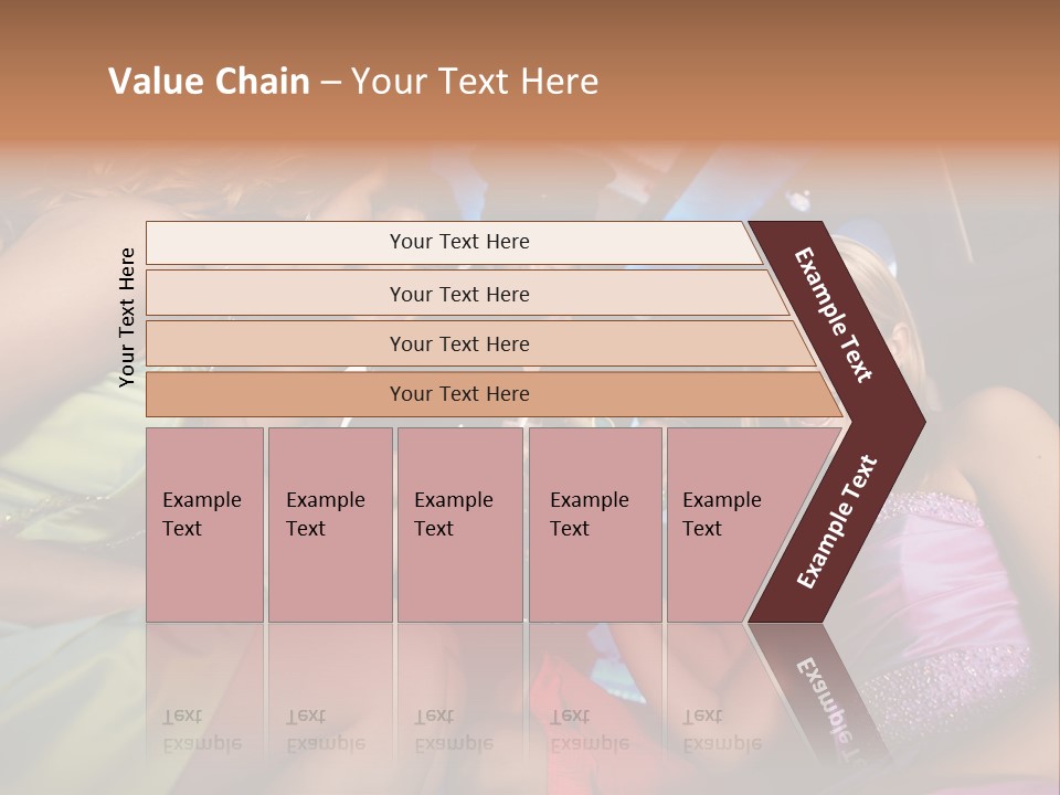 American Beautiful Girl PowerPoint Template