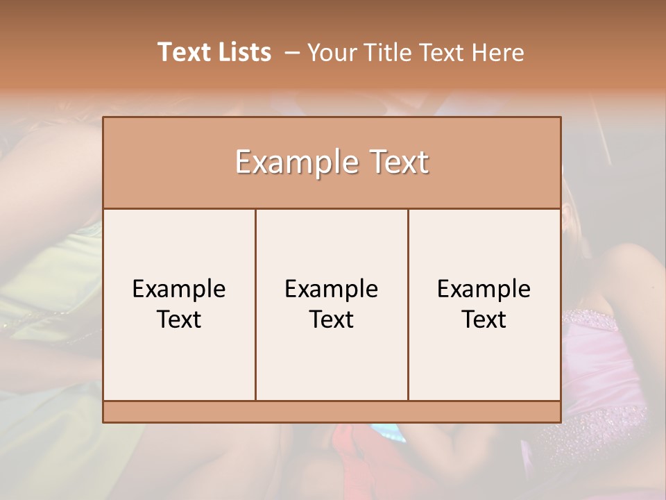 American Beautiful Girl PowerPoint Template