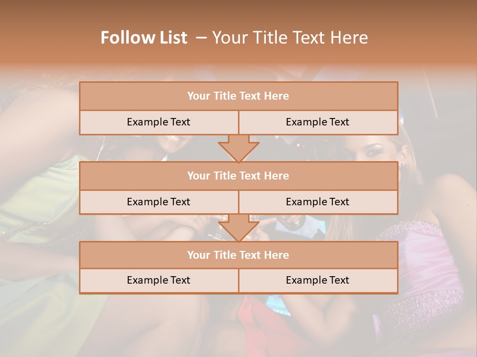 American Beautiful Girl PowerPoint Template