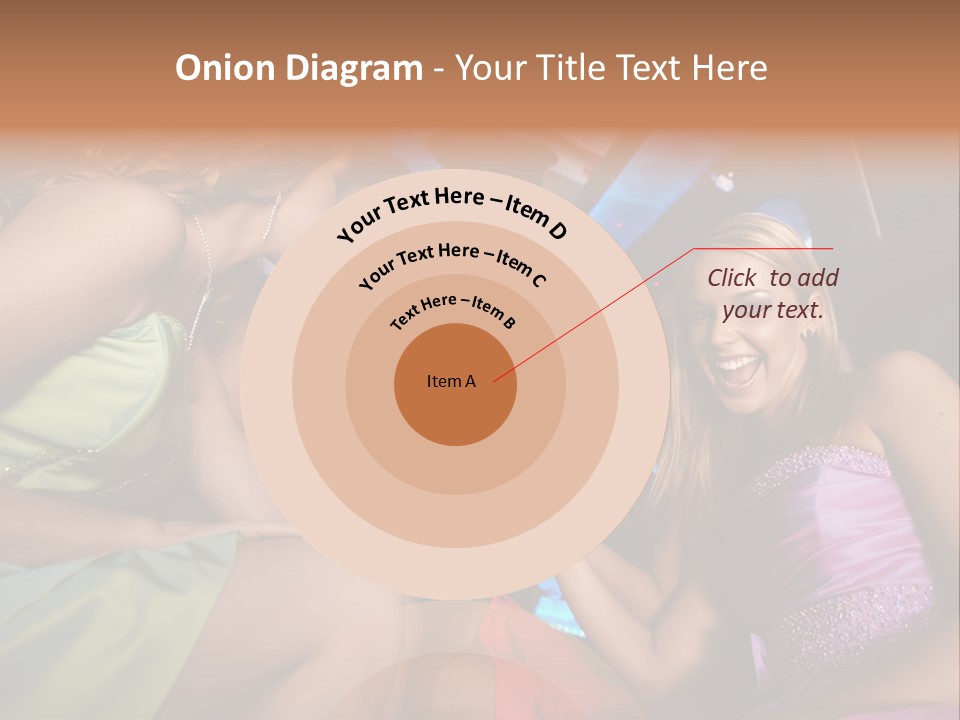 American Beautiful Girl PowerPoint Template