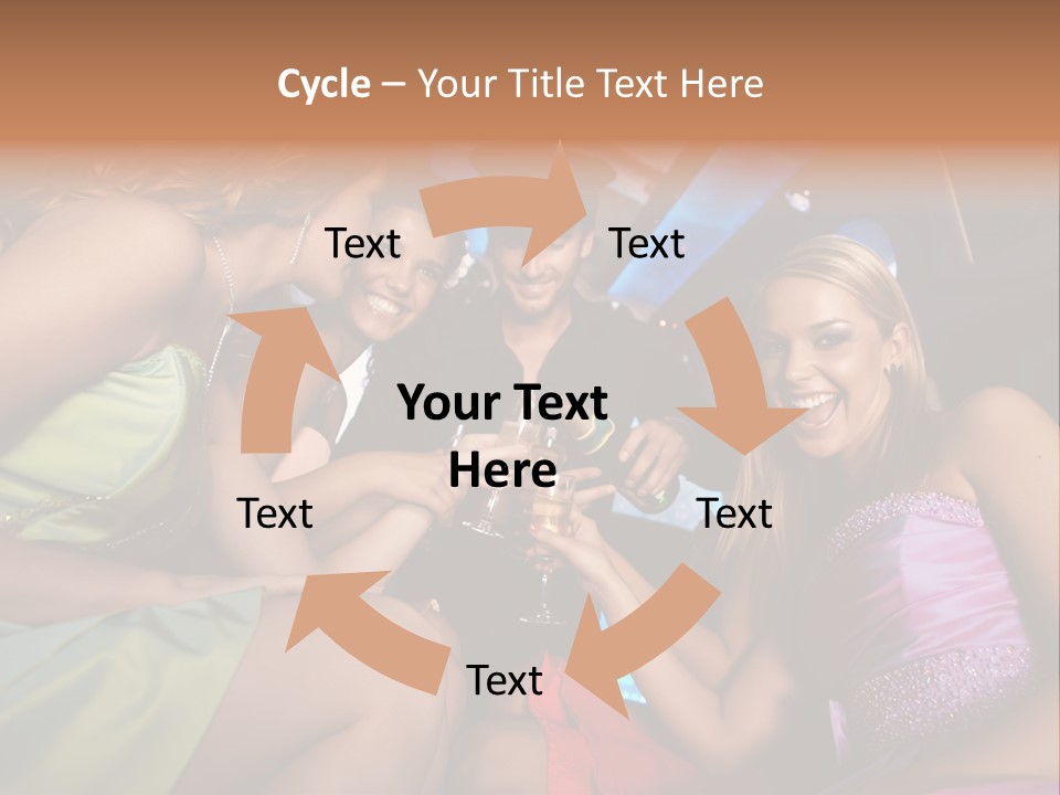 American Beautiful Girl PowerPoint Template