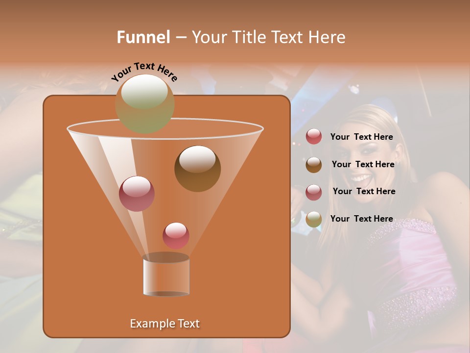 American Beautiful Girl PowerPoint Template