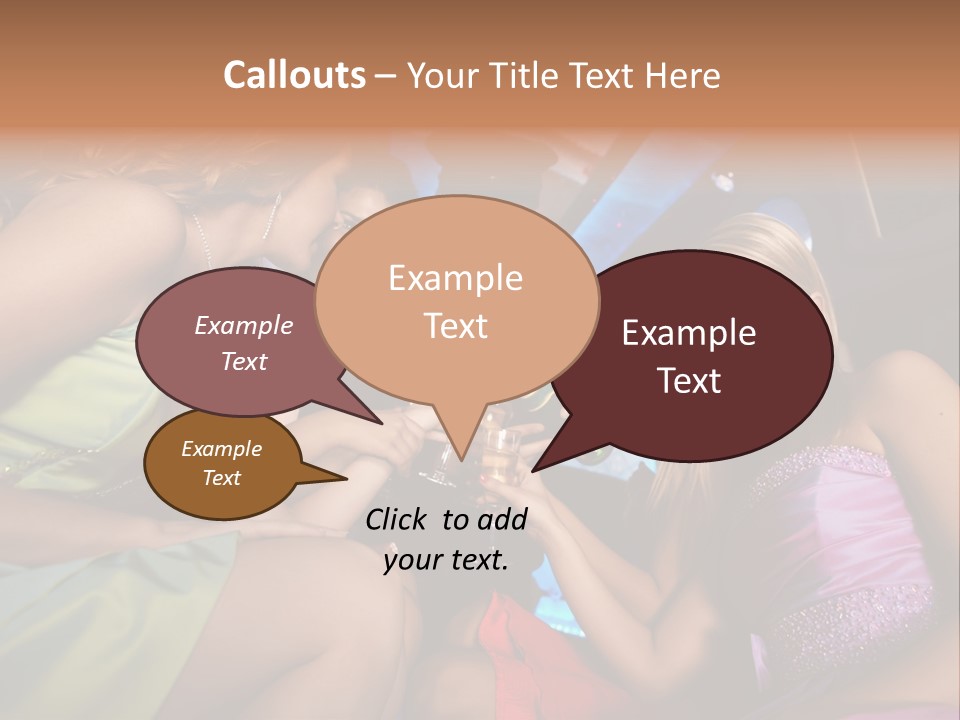 American Beautiful Girl PowerPoint Template