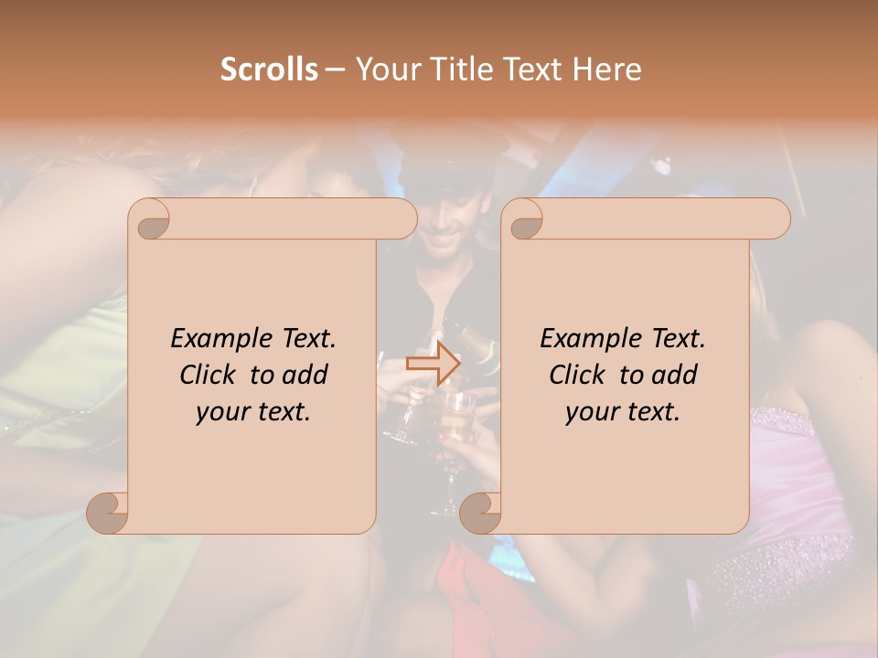 American Beautiful Girl PowerPoint Template
