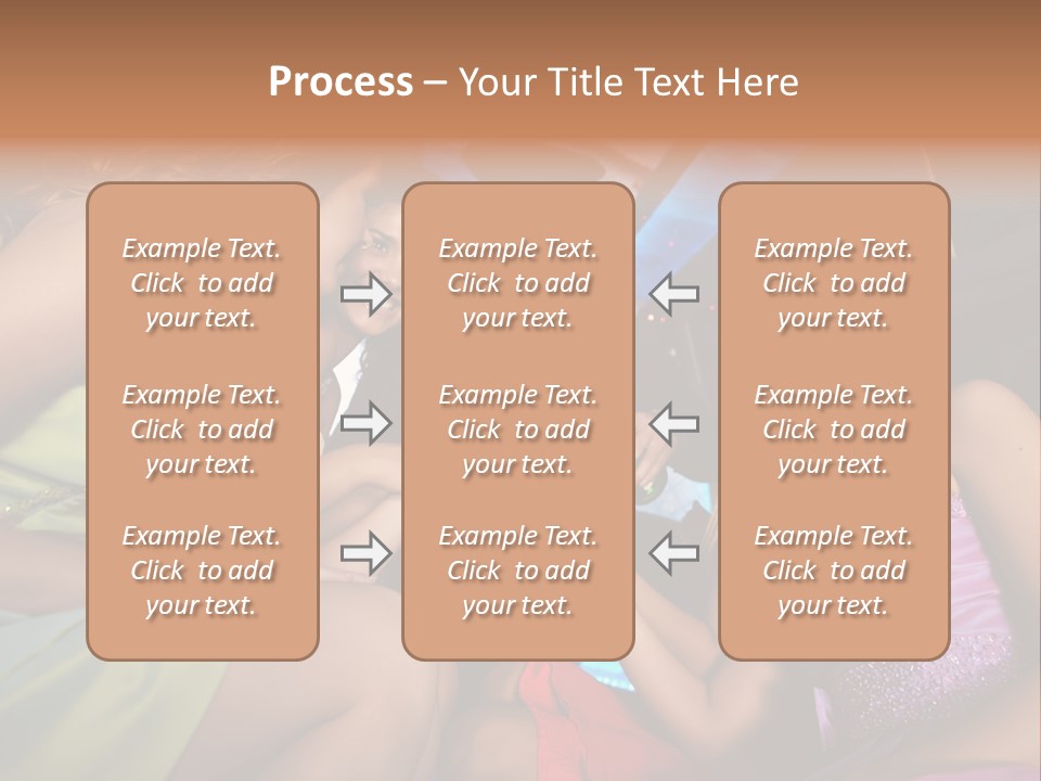 American Beautiful Girl PowerPoint Template