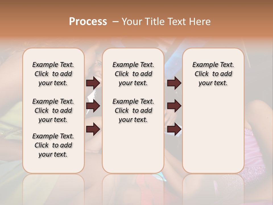 American Beautiful Girl PowerPoint Template