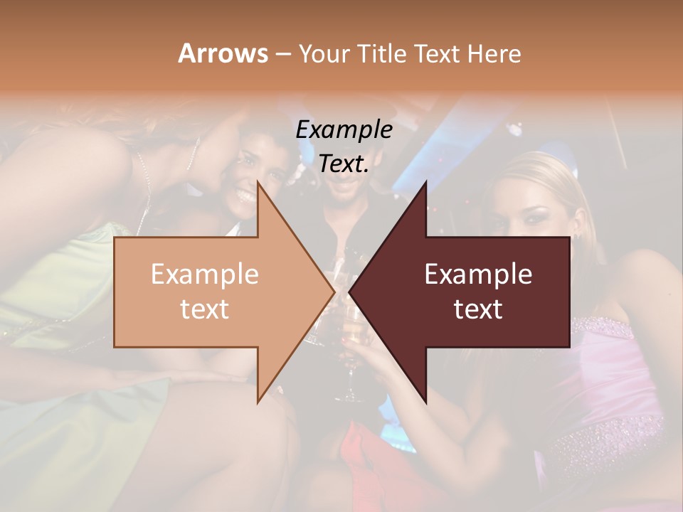 American Beautiful Girl PowerPoint Template