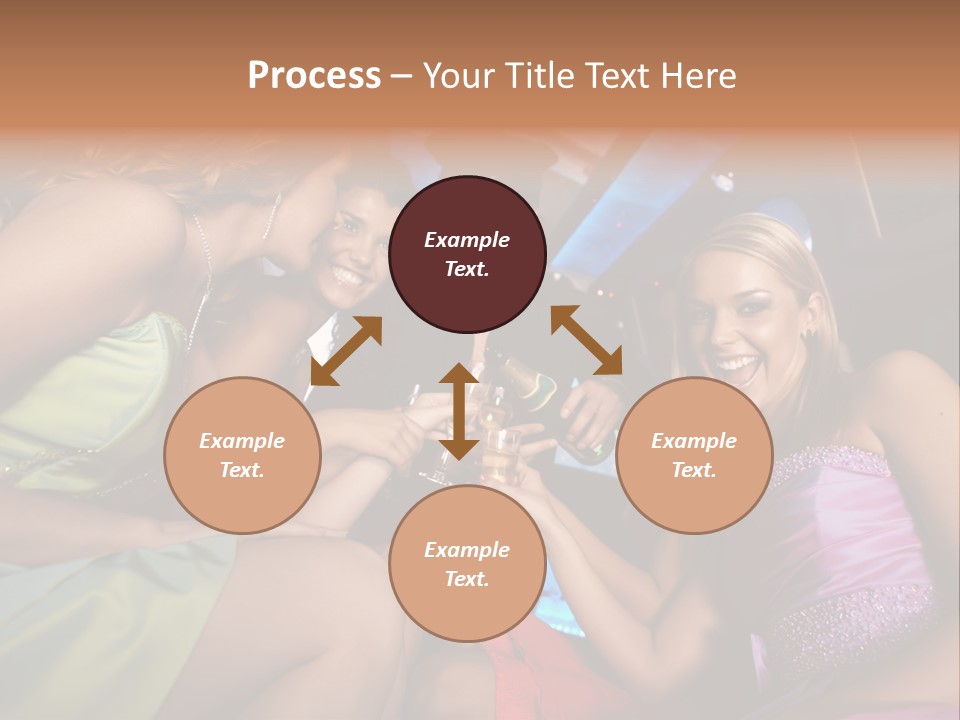 American Beautiful Girl PowerPoint Template