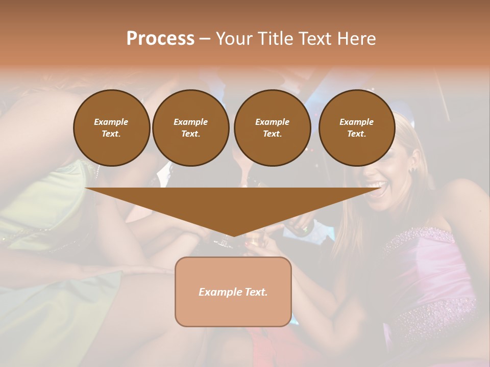 American Beautiful Girl PowerPoint Template