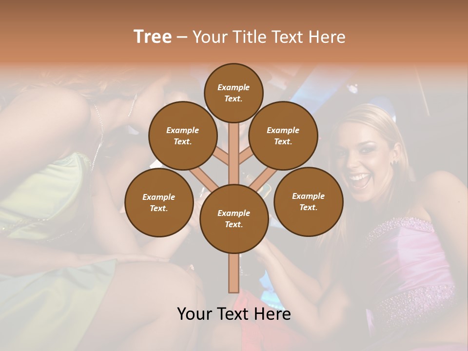 American Beautiful Girl PowerPoint Template