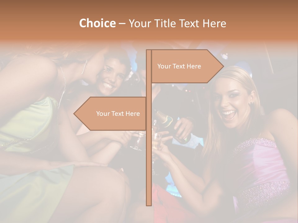 American Beautiful Girl PowerPoint Template