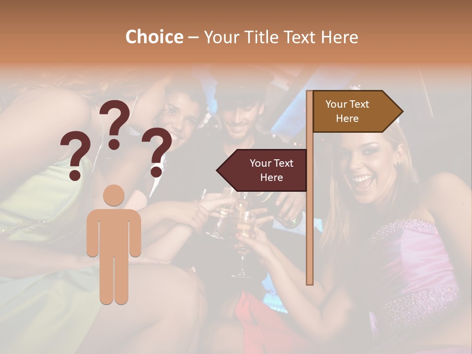 American Beautiful Girl PowerPoint Template