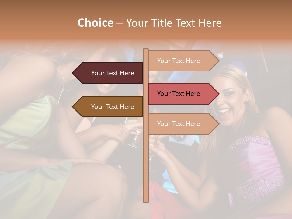 American Beautiful Girl PowerPoint Template