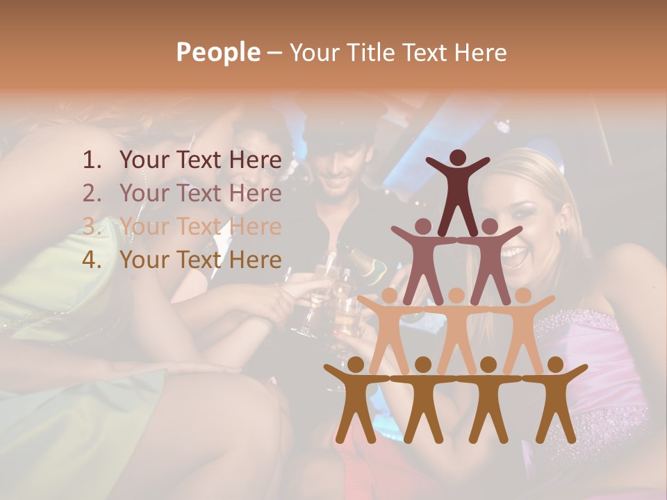 American Beautiful Girl PowerPoint Template