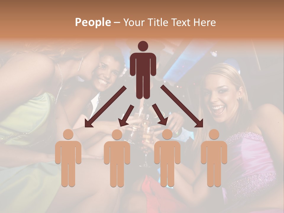 American Beautiful Girl PowerPoint Template