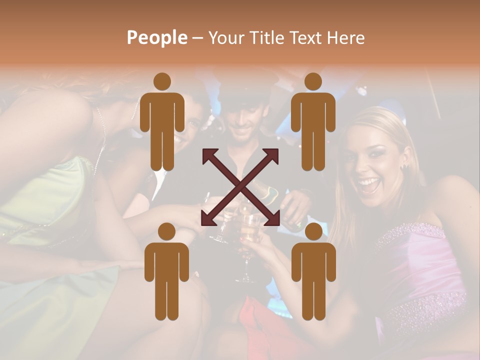 American Beautiful Girl PowerPoint Template