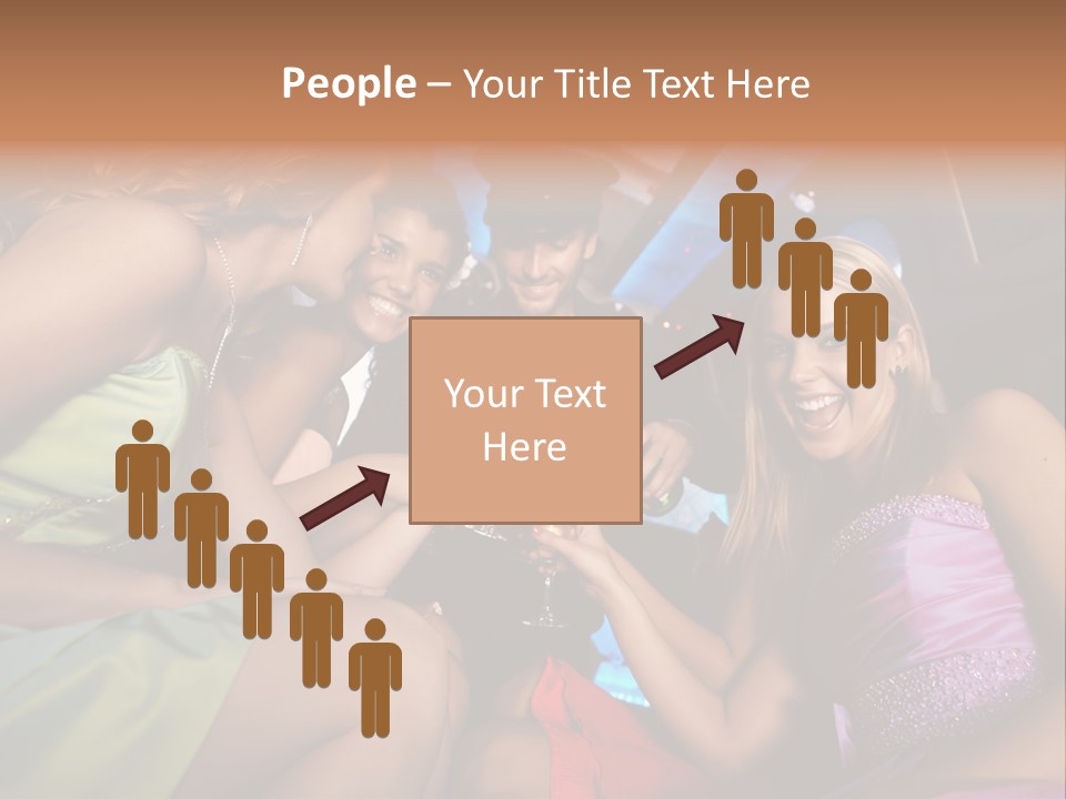 American Beautiful Girl PowerPoint Template