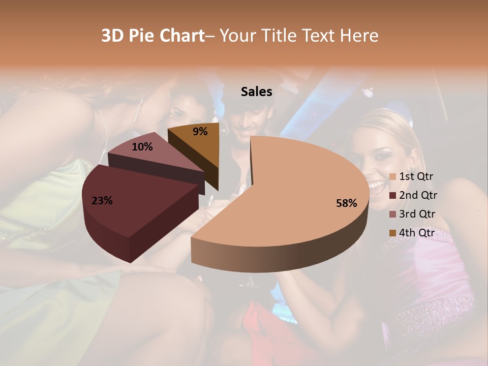 American Beautiful Girl PowerPoint Template