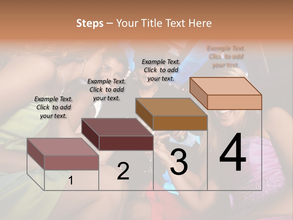 American Beautiful Girl PowerPoint Template