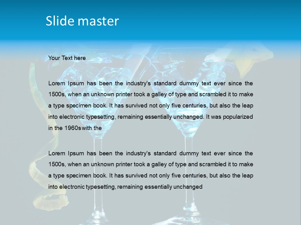 Liquid Cold Drink PowerPoint Template