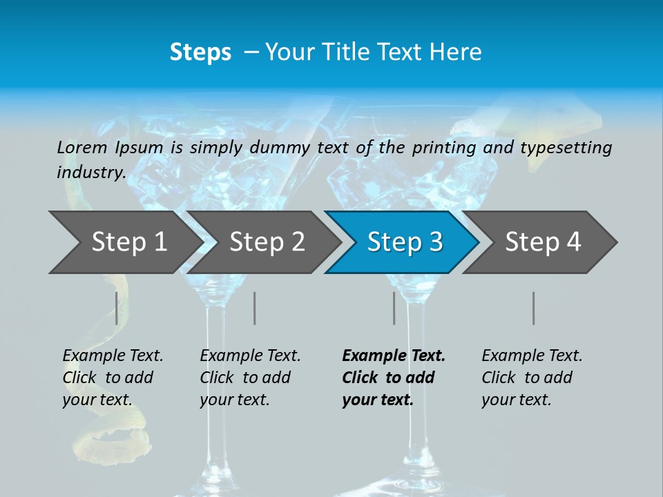 Liquid Cold Drink PowerPoint Template