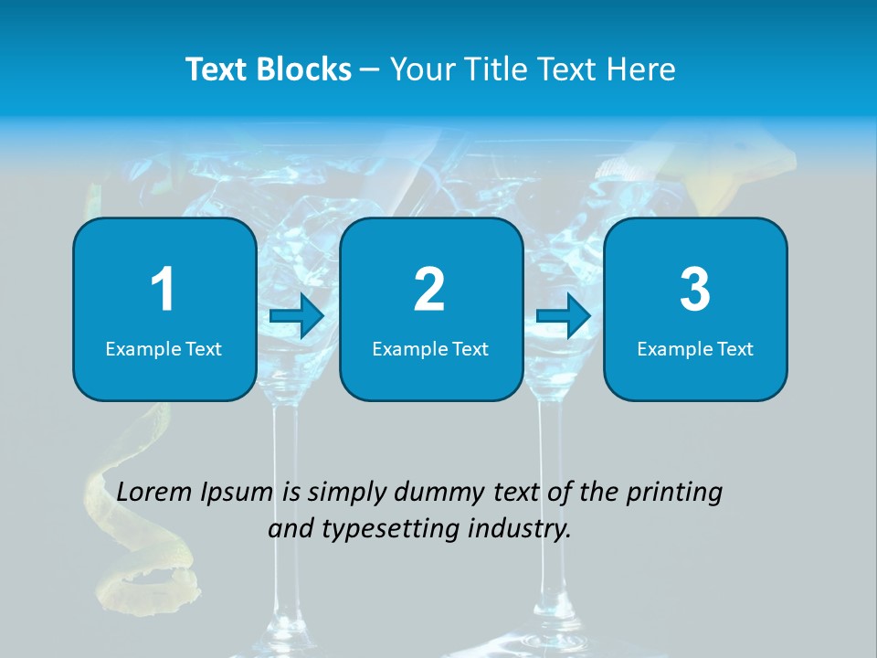 Liquid Cold Drink PowerPoint Template