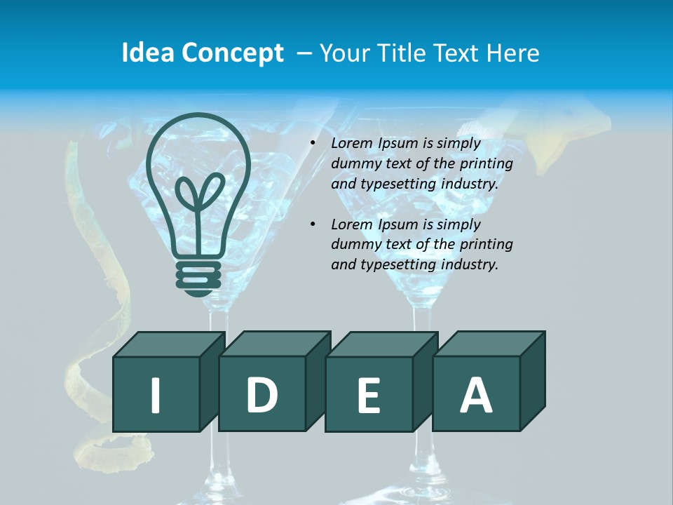 Liquid Cold Drink PowerPoint Template