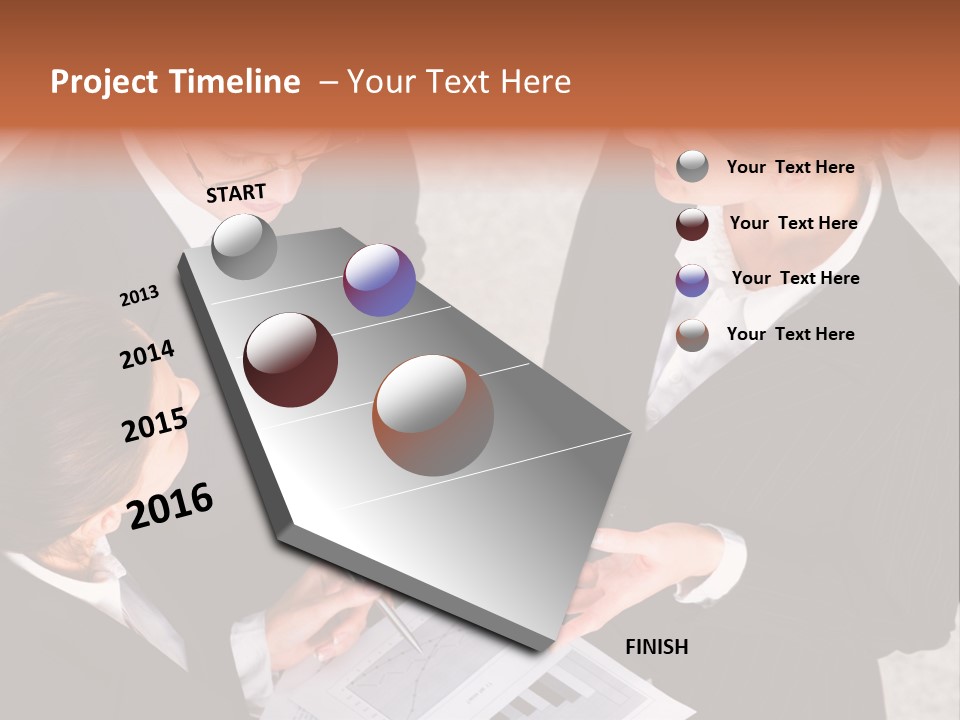 Female Plan Man PowerPoint Template