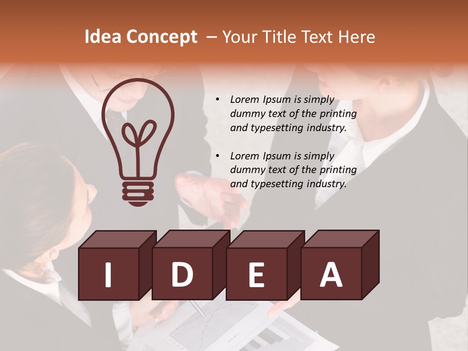 Female Plan Man PowerPoint Template