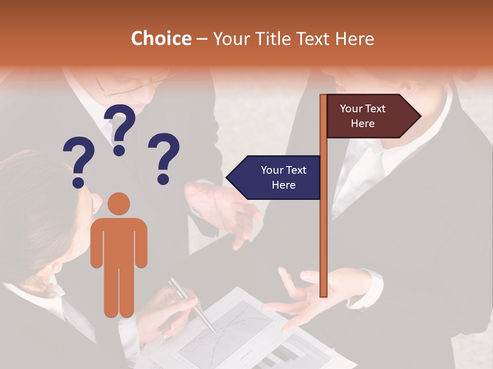 Female Plan Man PowerPoint Template