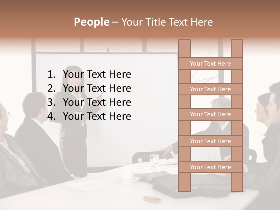 Guy Team Growth PowerPoint Template