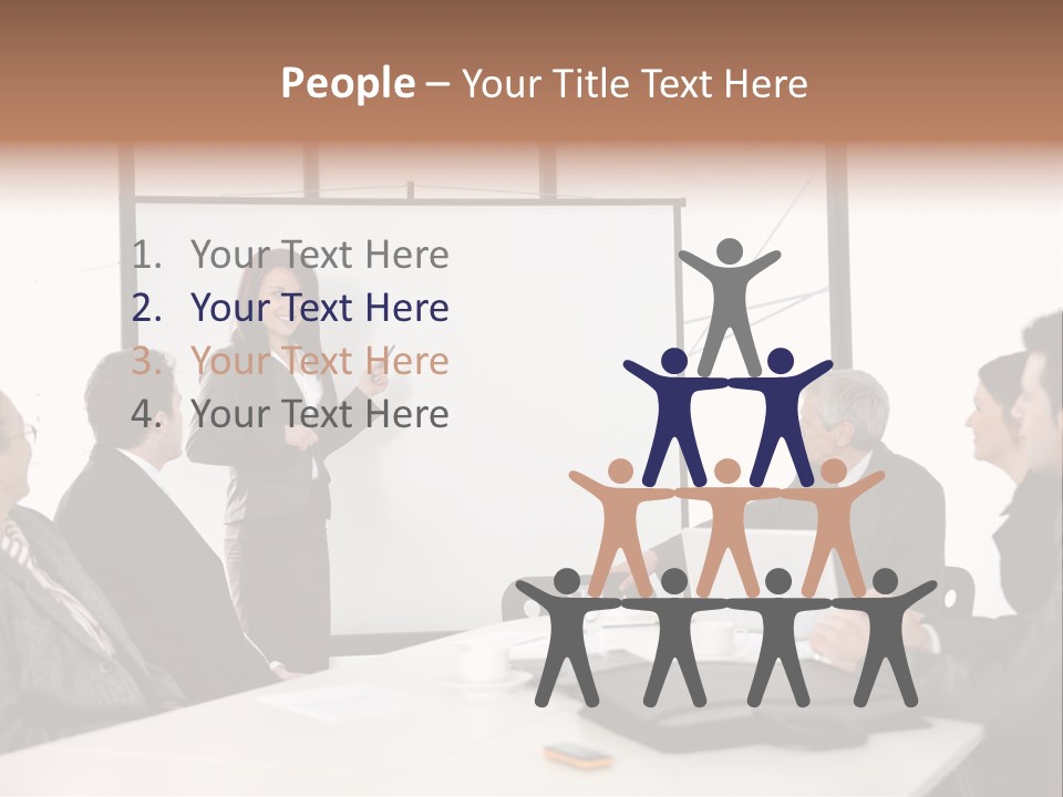 Guy Team Growth PowerPoint Template