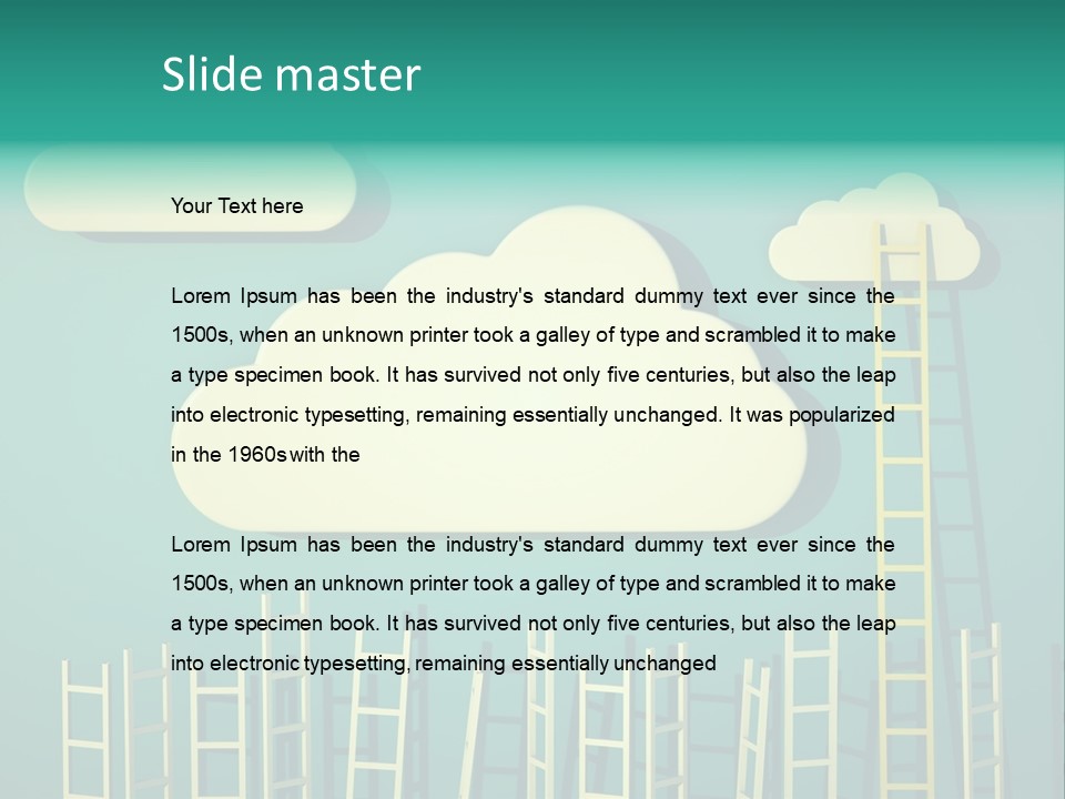 Climb Development Shape PowerPoint Template