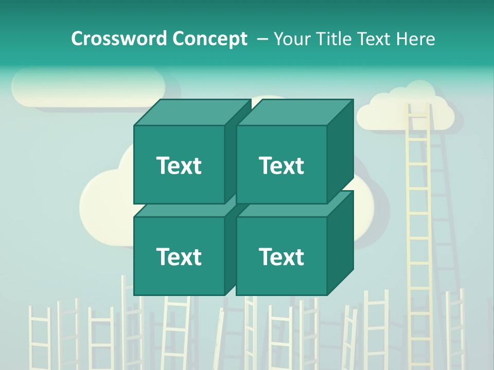 Climb Development Shape PowerPoint Template