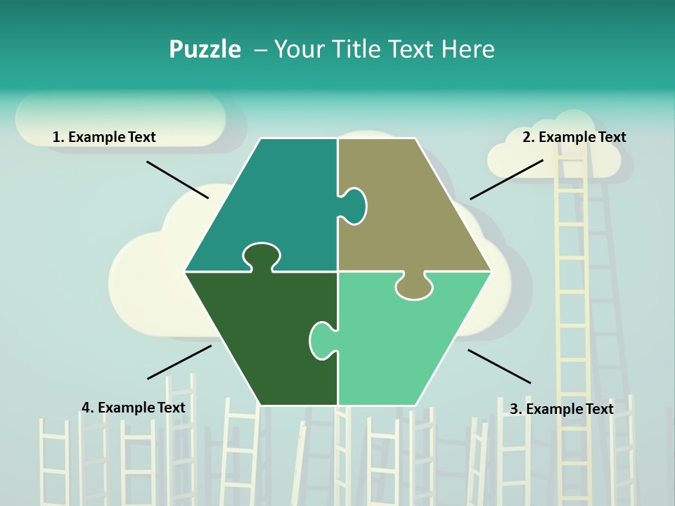 Climb Development Shape PowerPoint Template