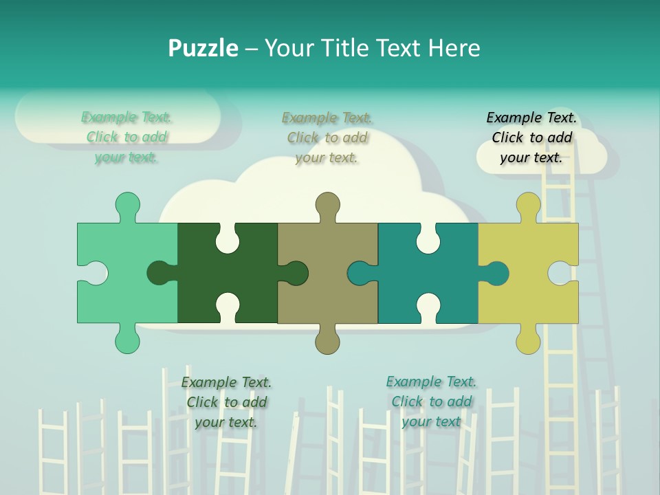 Climb Development Shape PowerPoint Template