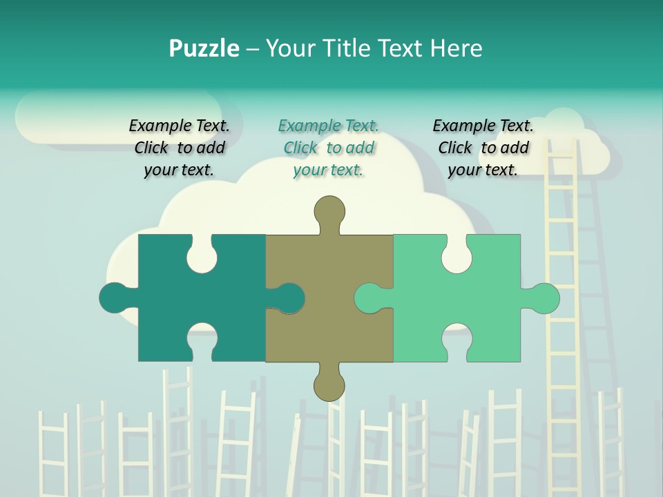 Climb Development Shape PowerPoint Template