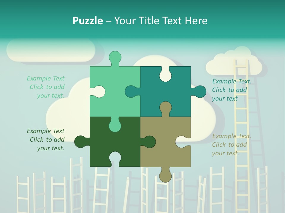 Climb Development Shape PowerPoint Template