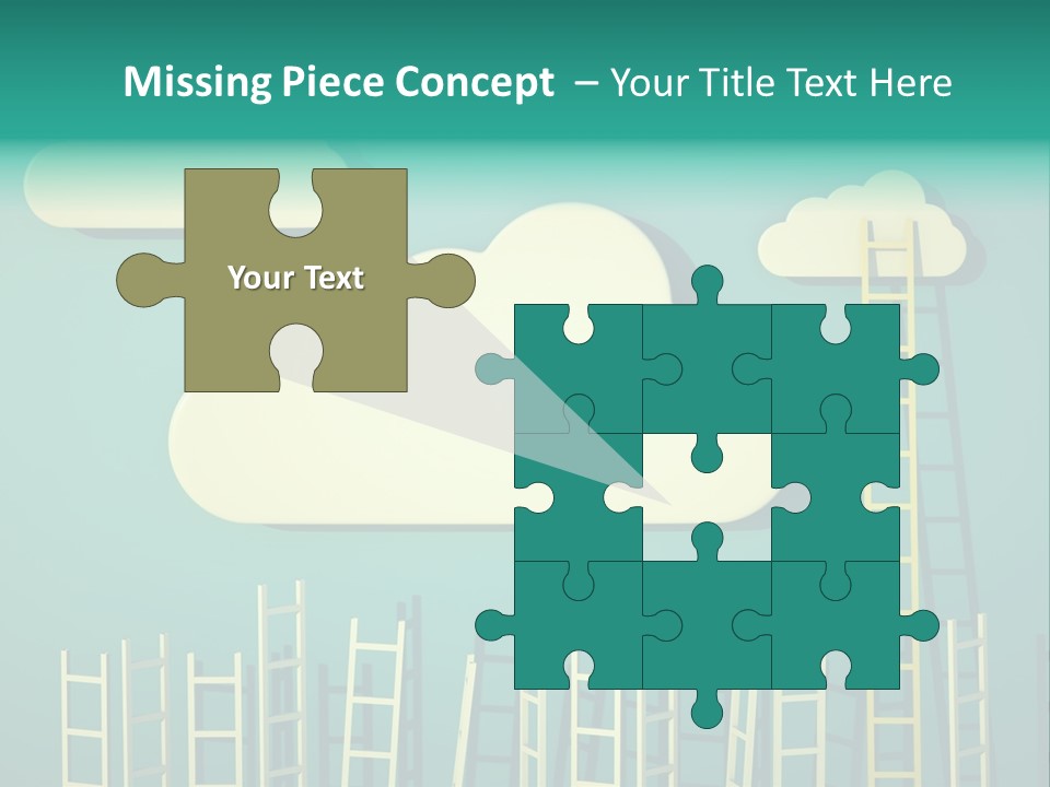 Climb Development Shape PowerPoint Template