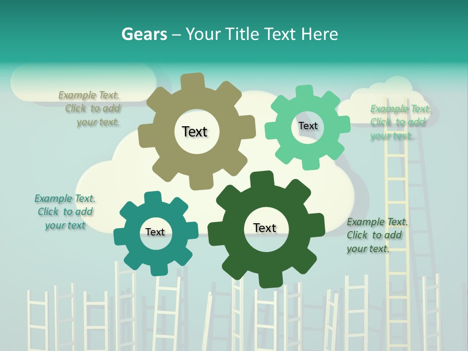 Climb Development Shape PowerPoint Template