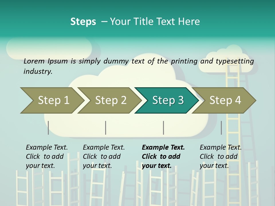 Climb Development Shape PowerPoint Template