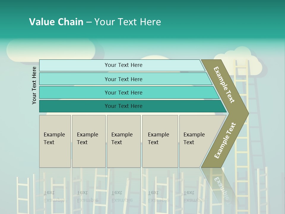 Climb Development Shape PowerPoint Template