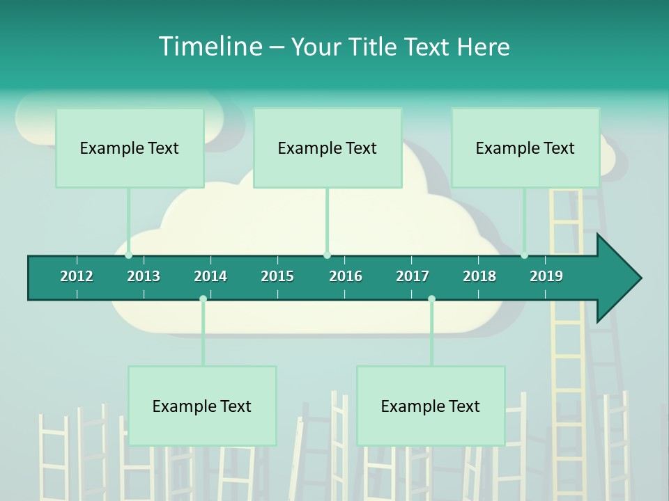 Climb Development Shape PowerPoint Template