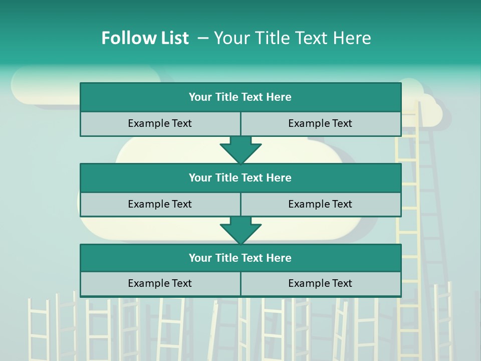 Climb Development Shape PowerPoint Template
