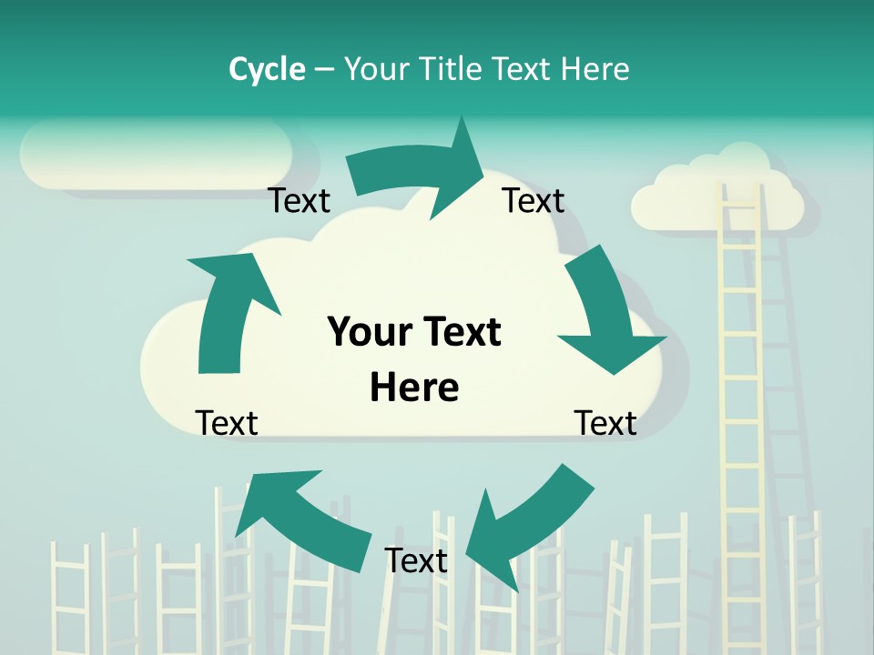 Climb Development Shape PowerPoint Template