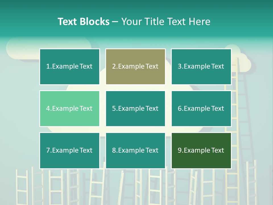 Climb Development Shape PowerPoint Template