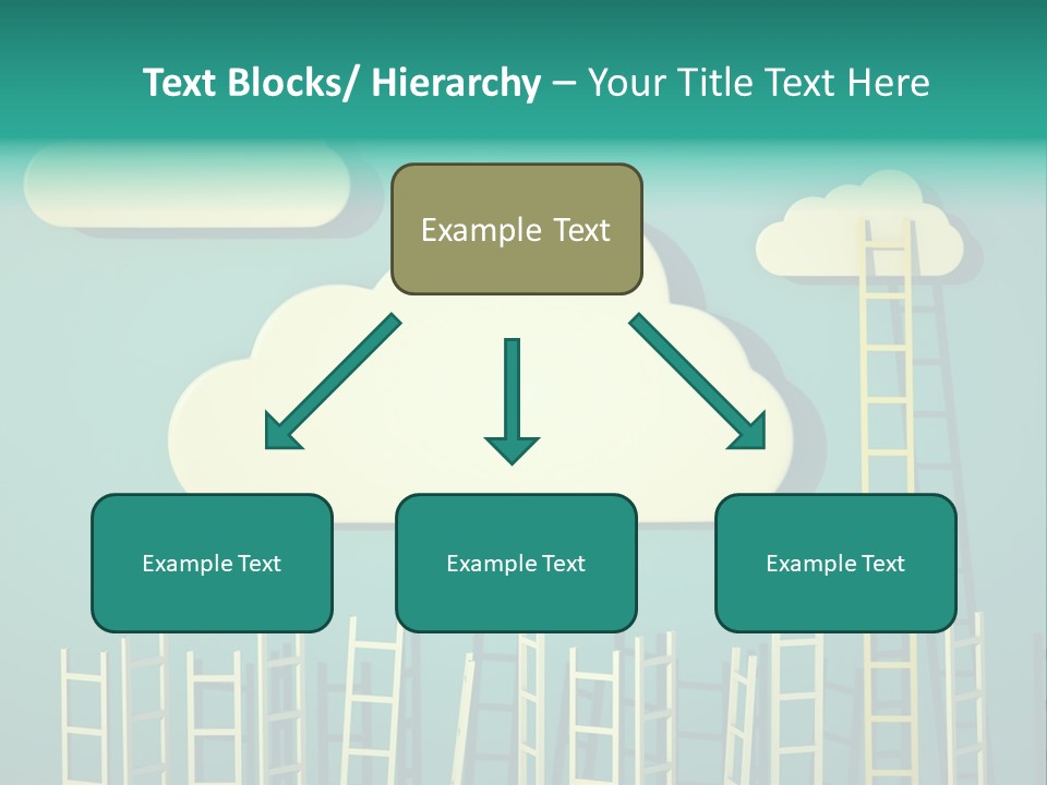 Climb Development Shape PowerPoint Template
